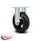 Service Caster 6 Inch Rubber on Steel Wheel Rigid Caster with Roller Bearing SCC-30R620-RSR - alternate 6